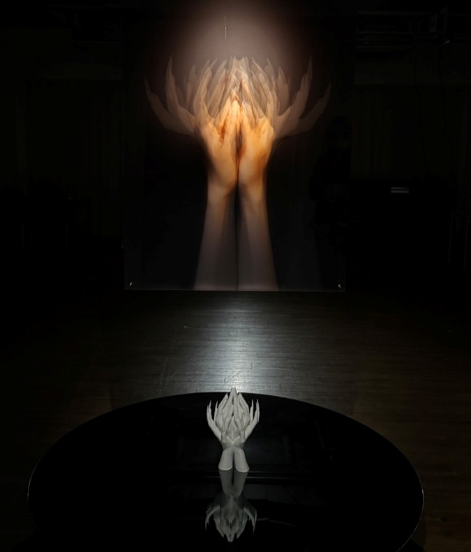 【卒業制作の使用事例】グレーミラーを使用した作品「蓮のように」